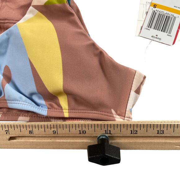 Gossip Bikini Small Multi-color Geometric Print Choker Collar Cheeky High Cut - Picture 8 of 16